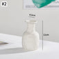 Ceramic Decorative Vase for Dried Flowers & Hydroponic Plants, Modern Table Ornament for Living Room Bedroom Office
