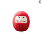 8 styles Japanese Ceramic Daruma Doll Crafts Lucky Charm Fortune Ornament Landscape Home Desk Decor Miniature Gifts Accessories