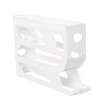 Automatic Egg Roller Rack for Refrigerator – 3- or 4-Layer Space-Saving Egg Organizer (Holds 20/30 Eggs)
