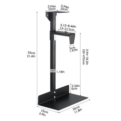 PC Under Desk Mount Computer Case Holder CPU Mount Heavy Duty Computer Case Stand Under Desk PC Stand Holder For Table Floor