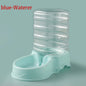 Gravity Pet Feeder and Water Dispenser for Cats and Small Dogs – Transparent PP Hopper, Pink, Blue, Gray