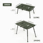 Folding Aluminum Camping Table 72 x 47 cm (28.3 x 18.5 in) Adjustable Height 34/54 cm (13.4/21.3 in) Portable Picnic BBQ Table