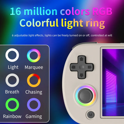 4.0-Inch IPS Retro Handheld Game Console — Linux 64‑Bit, 64GB Storage, 3200mAh Battery, 5000+ Games