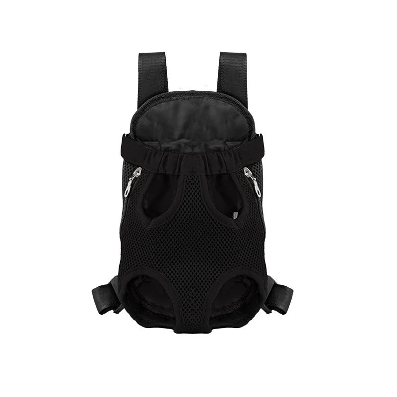 Breathable Double-Shoulder Pet Carrier Backpack — Portable Mesh Front/Back Travel Carrier for Small Dogs & Cats
