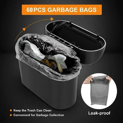 Car Trash Can (With Lid), Small Car Trash Can, Leak-Proof Mini Car Supplies