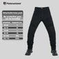 Men's Motorcycle Riding Pants with Removable Armor - Breathable Mesh Touring Motocross Pants (Blue/Black)
