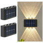 Solar LED Wall Light - Waterproof Dusk-to-Dawn Outdoor Fence & Garden Lamp for Porch, Yard, Walkway, Camping