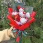 Kawaii Cat Plush Bouquet with Artificial Flowers — Cute Plush Doll Gift for Her, Valentine, Birthday, Graduation