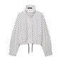 Polka Dot Short Coat for Women - Long Sleeve Casual Office Jacket, Elegant High Street Outerwear