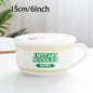 Ceramic Ramen Bowl with Lid Heat Resistant Microwave Safe Soup Bowl for Noodles Salad Rice 800ml (27 fl oz) / 1100ml (37 fl oz)