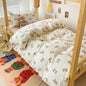 3-Piece Printed Quilt Set for Women – Japanese Korean Cartoon Bedding (1 Quilt + 2 Pillowcases)