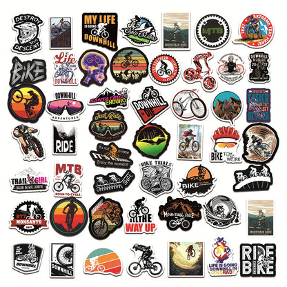 10/30/50/100PCS Mountain Bike MTB Graffiti Stickers Laptop Guitar Luggage Skateboard Car Waterproof Cool Sticker Decal Kids Toys