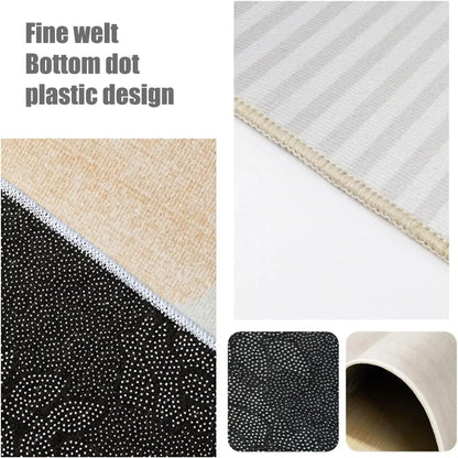 VIKAMA Minimalist Geometric Rugs Ideal For Hallways, Kitchen Mats, And Entrance Hall Doormats Durable And Easy-Care Home Décor