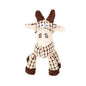 Plush Corduroy Squeaky Dog Toy, Bite-Resistant Animal Plush for Puppies & Small to Large Dogs, Training & Chew Toy