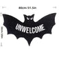 VIKAMA Halloween Shape Decorative Carpet Black Bat Doormat Gothic Entrance Mat Washable Stain-Resistant Carpet Outdoor Carpet