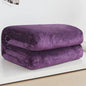 230GSM Coral Fleece Flannel Blankets For Beds Solid Blue Pink Soft Warm Thin Bedspread Sofa Cover Faux Fur Plaid Blanket
