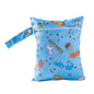 Waterproof PUL Wet/Dry Diaper Bag 20 x 25 cm (7.9 x 9.8 in) Travel Stroller Mini Handbag with Zipper