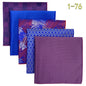 5-Pack Men's Microfiber Pocket Squares 12.6 in (32 cm) - Jacquard Woven Wedding & Formal Handkerchiefs, Assorted Patterns