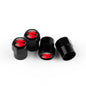 4-Pack Aluminum Tire Valve Stem Caps – Universal Metal Wheel Air Valve Covers