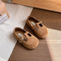Girls T-Strap PU Leather Dress Shoes for Toddlers & Kids, Princess Flats with Non-Slip Rubber Sole