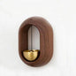 1pc Magnetic Brass Doorbell Reminder Wooden Wind Chimes Self-adhesive Shopkeepers Bell for Door Home Decorations