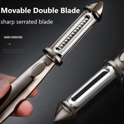 3 In 1 Fruit And Vegetable Peeler Kitchen Gadget Potato Carrot Slicer Alloy Sharp Grater Multifunctional  Kitchen Accessories