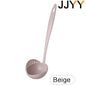 2-in-1 Long Handle Slotted Spoon Strainer - Plastic Soup Ladle for Hot Pot & Kitchen