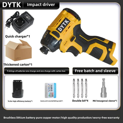 18V Cordless Electric Screwdriver & Rechargeable Hand Drill — Brushless Motor Multifunctional Tool