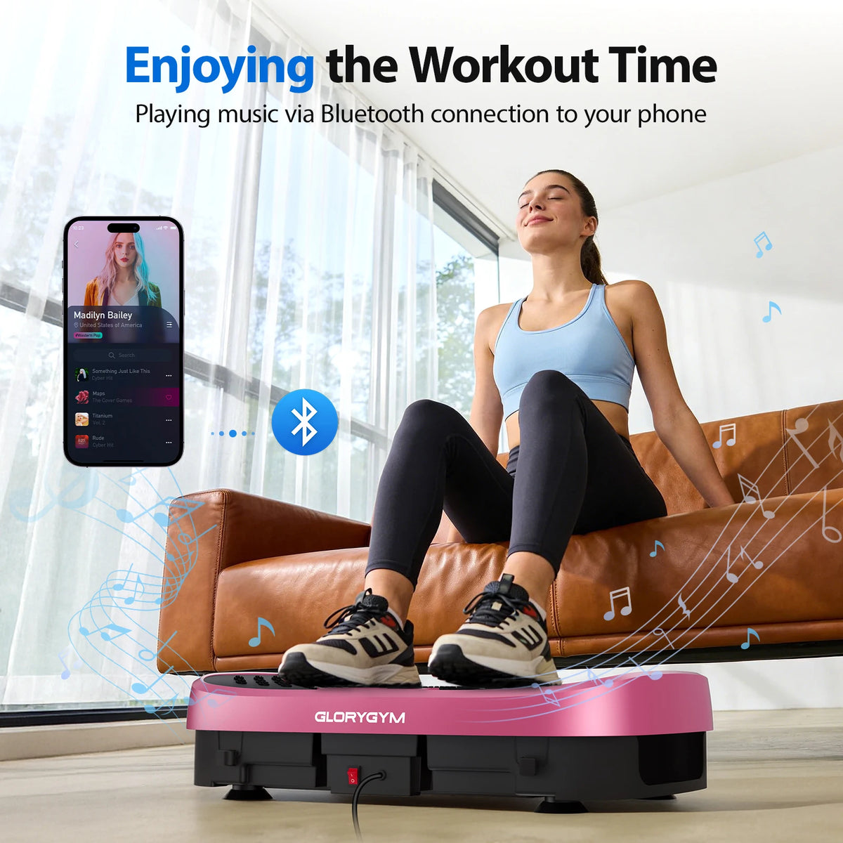 Vibration Plate Exercise Machine – 120 Speed Levels, 330lb Capacity, Whole Body Workout Platform for Home Gym, Fat Burning & Muscle Relaxation, 7 Colors