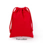 Cotton Drawstring Canvas Bags - White Reusable Gift & Storage Pouches for Candy, Jewelry, Travel and Home Organization