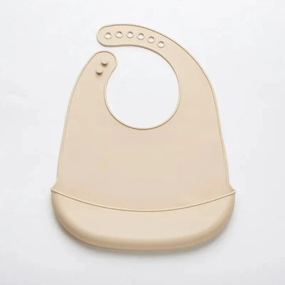 1-3pcs Baby Bib Adjustable Waterproof Bibs Babies Soft Edible Silicone