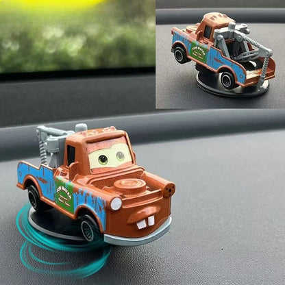 Rotating Race Car Dashboard Ornament — Spinning Center Console Toy & Cosplay Prop