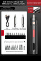 Cordless Electric Screwdriver Set – Rechargeable USB Tool Kit with LED Light for Home Repair
