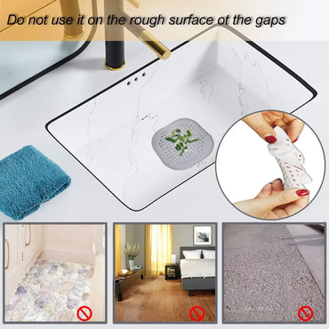 Silicone Suction Hair Catcher Shower Drain Strainer — Sink & Bathtub Plug Stopper