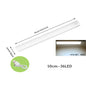 Under-Cabinet Rechargeable LED Motion Sensor Strip Light Magnetic Battery-Operated for Kitchen Cabinet Closet — 10/20/30/50cm (3.9/7.9/11.8/19.7 in)