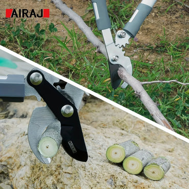 Ratchet Long-Handle Loppers Heavy-Duty Pruning Shears for Coarse Branches Garden, Bonsai & Orchard