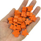 100 Wooden Meeples 16mm (0.63 in) 14-Color Board Game Pawns Replacement Set