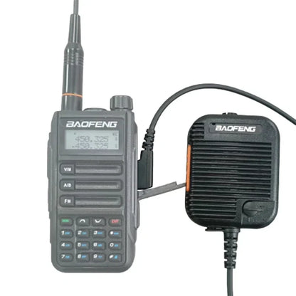 AR-152 PTT Speaker Microphone 2-Pin K-Type Handheld Mic for Two-Way Radios