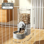 Automatic Hanging Gravity Pet Feeder & Water Dispenser with Container Bowl for Cage - Cat & Small Pets