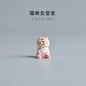 Cute Cat Wedding Zakka Figurine Bride Baby Stroller Resin Model Miniatures Model Cake Ornaments Decor Crafts Desktop Accessories