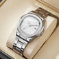 Luxury Men's Square Dial Alloy Strap Quartz Watch - Business & Casual