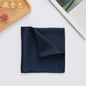 100% Mulberry Silk Men's Pocket Square 35cm (13.8in) Solid Tatting Handkerchief