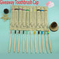 Natural Colorful Toothbrush Eco Soft Bristle Bamboo Toothbrush Bamboo Charcoal Vegan Tooth Dental Oral Care Plastic Free 10Pcs