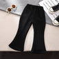 Baby Girls Flared Bootcut Pants Korean-Style Kids Leggings Ages 1-6 Spring Autumn Solid