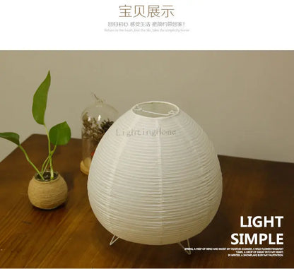 Paper Lantern Desk Lamp Japanese Bedroom Bedside Night Light Home Decorations Creative Paper Lampshade Table Lamp Drop Shipping
