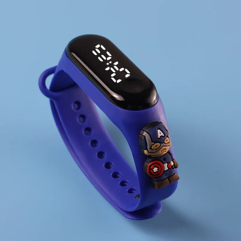Kids Touch LED Waterproof Digital Watch for Girls – Silicone Sports Bracelet, Shock Resistant, Backlight