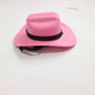 Adjustable Pet Cowboy Hat for Small Dogs & Cats – Funny Western Headwear, Summer Costume Accessory (5.3×4.3×2.4 in / 13.5×11×6 cm)
