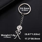 Teamer Funny Middle Finger Stickman Keychain 2025 Cute Trend School Bag Car Key Pendant Couple New Trinket Gift Keyring