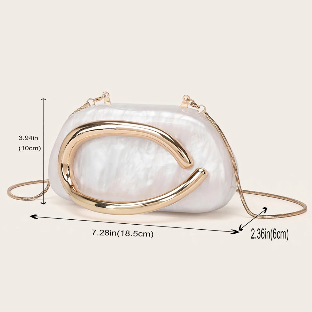 Luxury Metal Box Clutch Bag – Women’s PVC Evening Handbag for Wedding, Bridal, Party & Banquet, Crossbody Shoulder Purse, 11 Colors