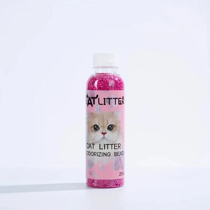 Cat Litter Deodorizer Beads Bottle - Odor Eliminator & Litter Box Freshener